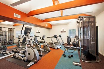 Fitness center with modern equipment
